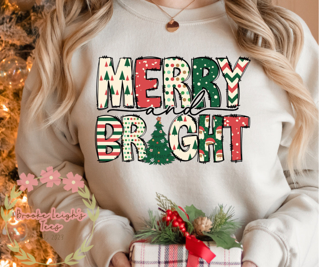 Merry and Bright Faux Patches