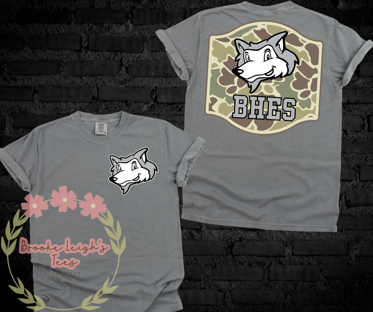 BHES Camo (front & back) Youth