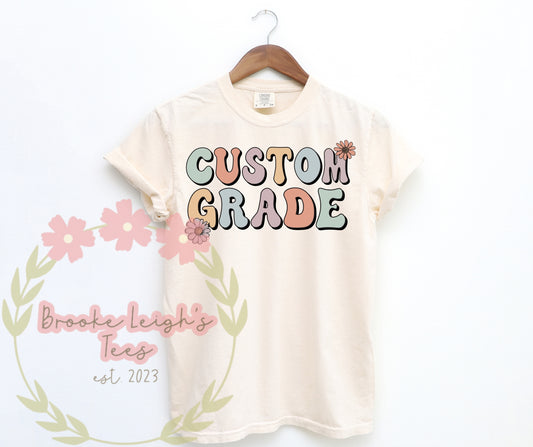 Custom Grade Groovy Letters Adult