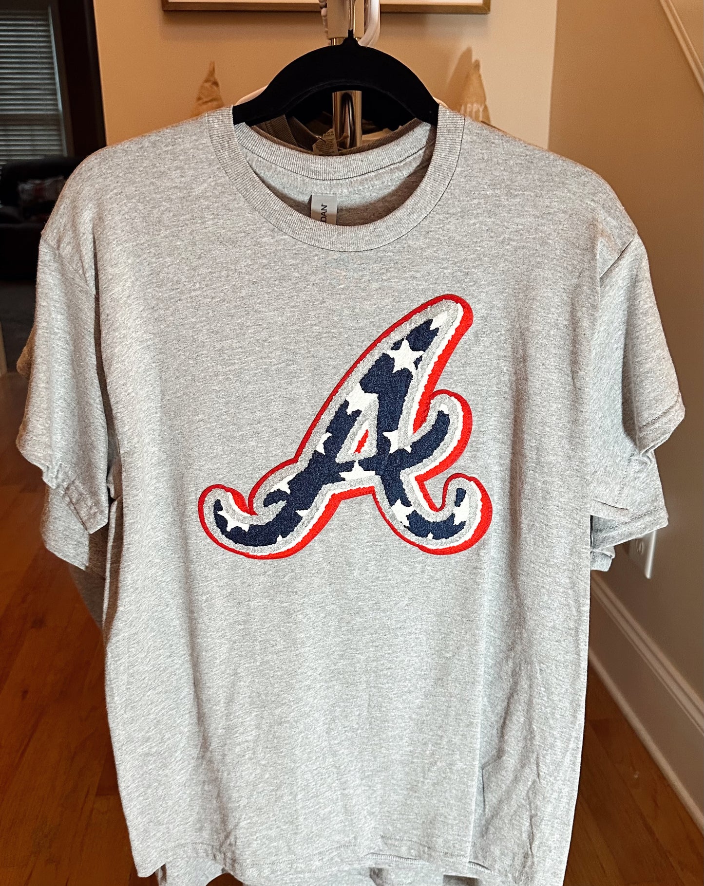 Braves Flag A Chenille Tee Adult