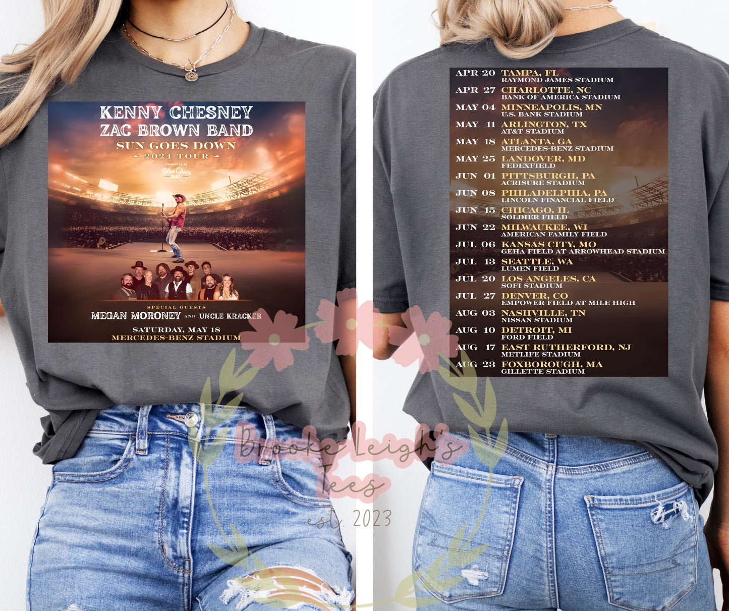 Concert List (front & back)