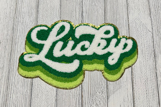 10” Lucky Chenille Patch