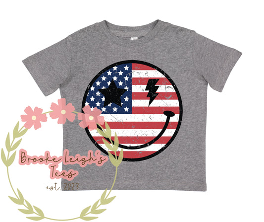 Flag Smiley Face Toddler