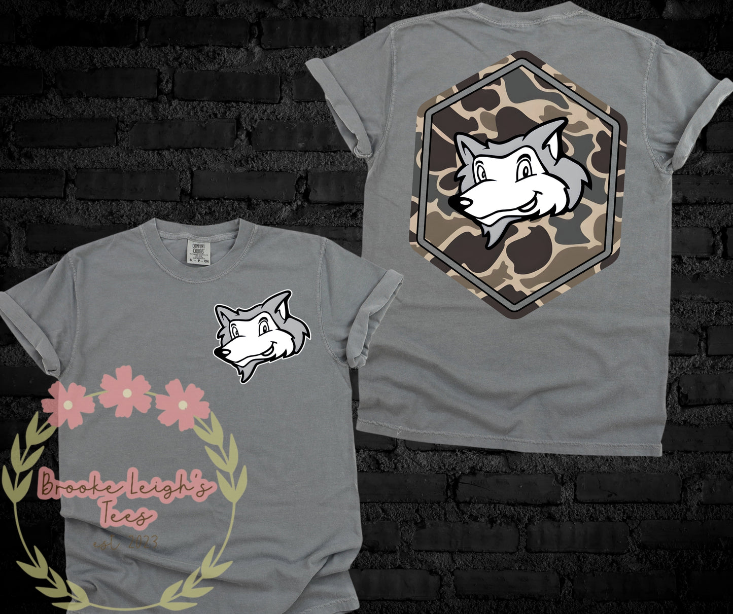 Wolfpup Camo (front & back) Adult