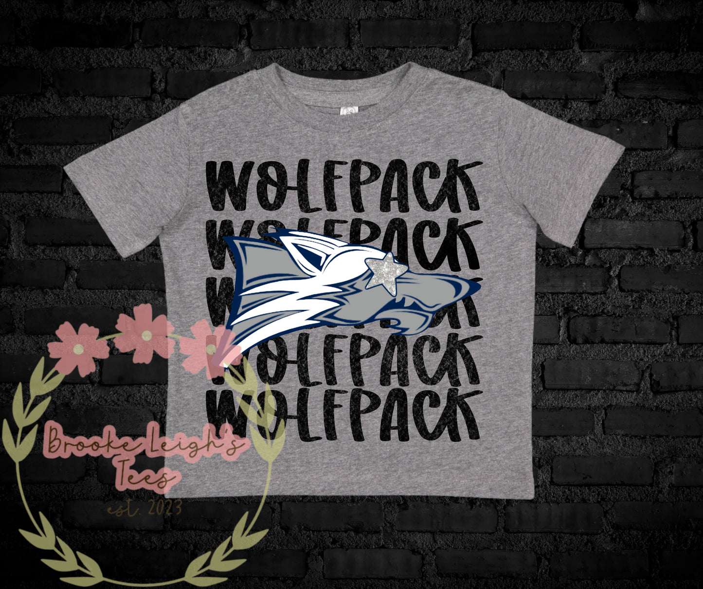 Preppy Wolfpack Stacked Infant/Toddler