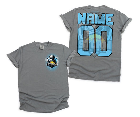 Custom Name & Number with Logo (front & back) Youth