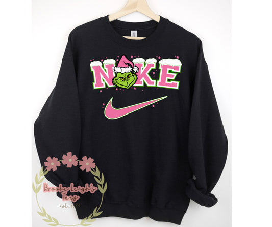 Swoosh Grinch Pink & Green