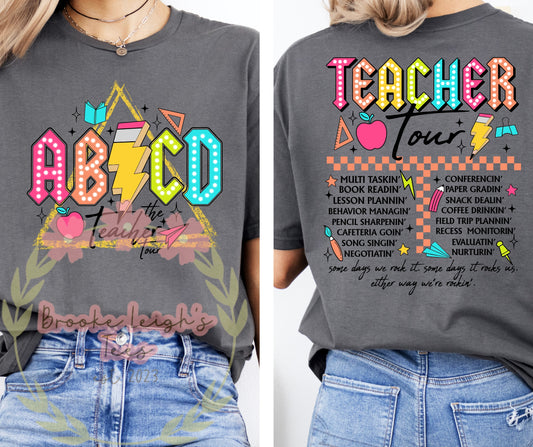 ABCD Teacher Tour (front & back) Adult