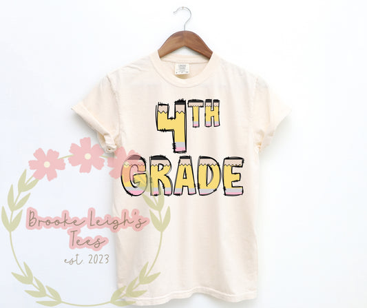 Fourth Grade Pencil Letters Adult