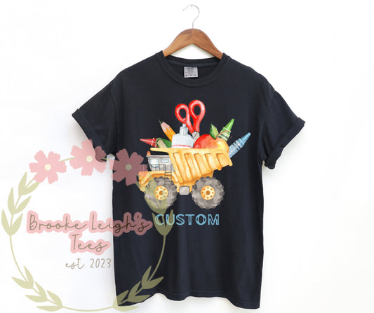 School Dump Truck Custom Toddler