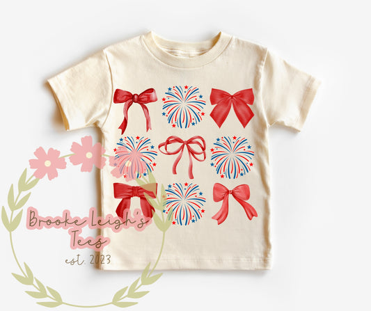 Coquette Bows & Fireworks Toddler