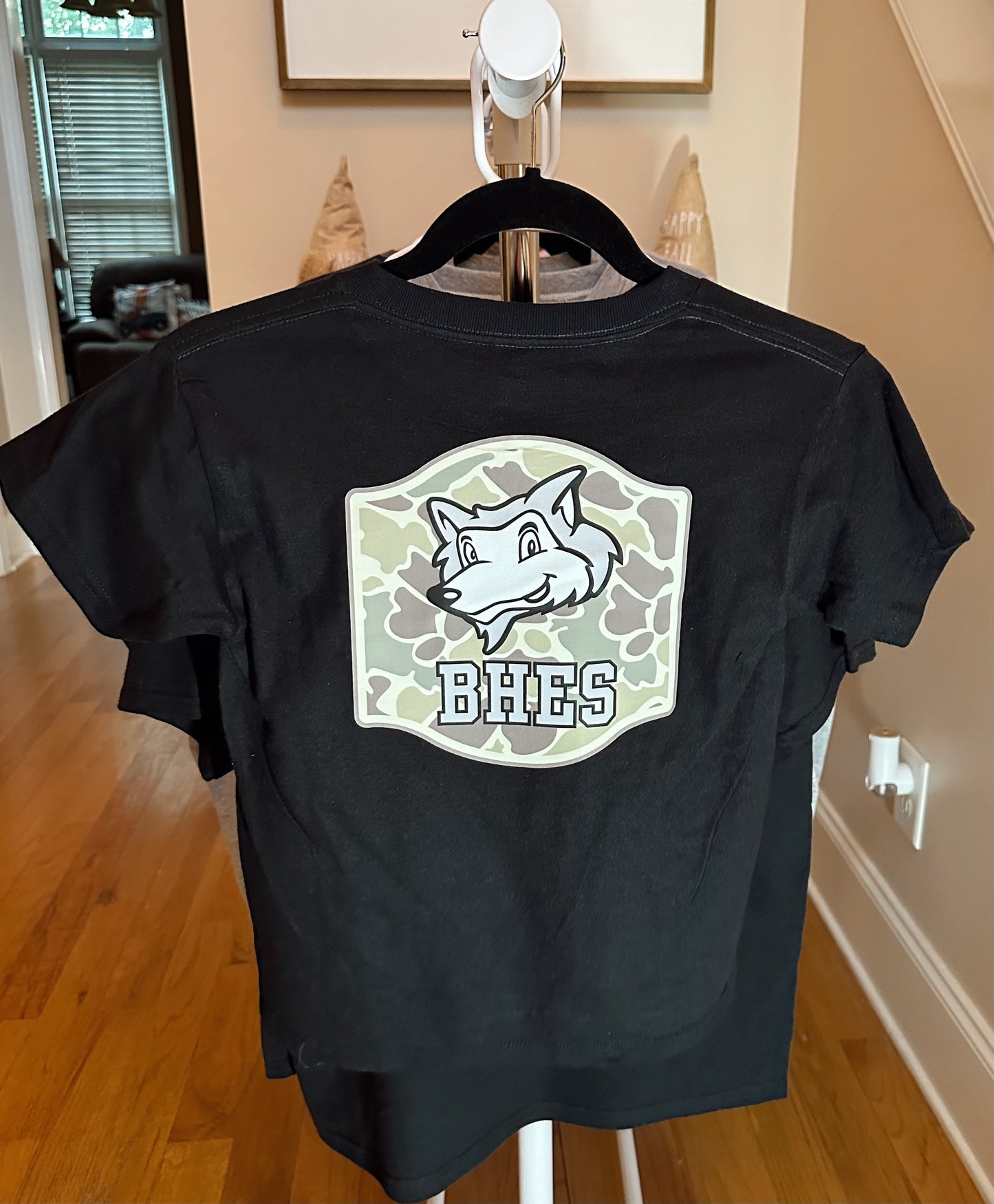 BHES Camo Tee Youth (front & back)