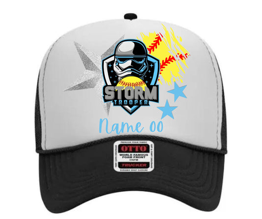 Custom Storm Trooper Collage Trucker Hat 2