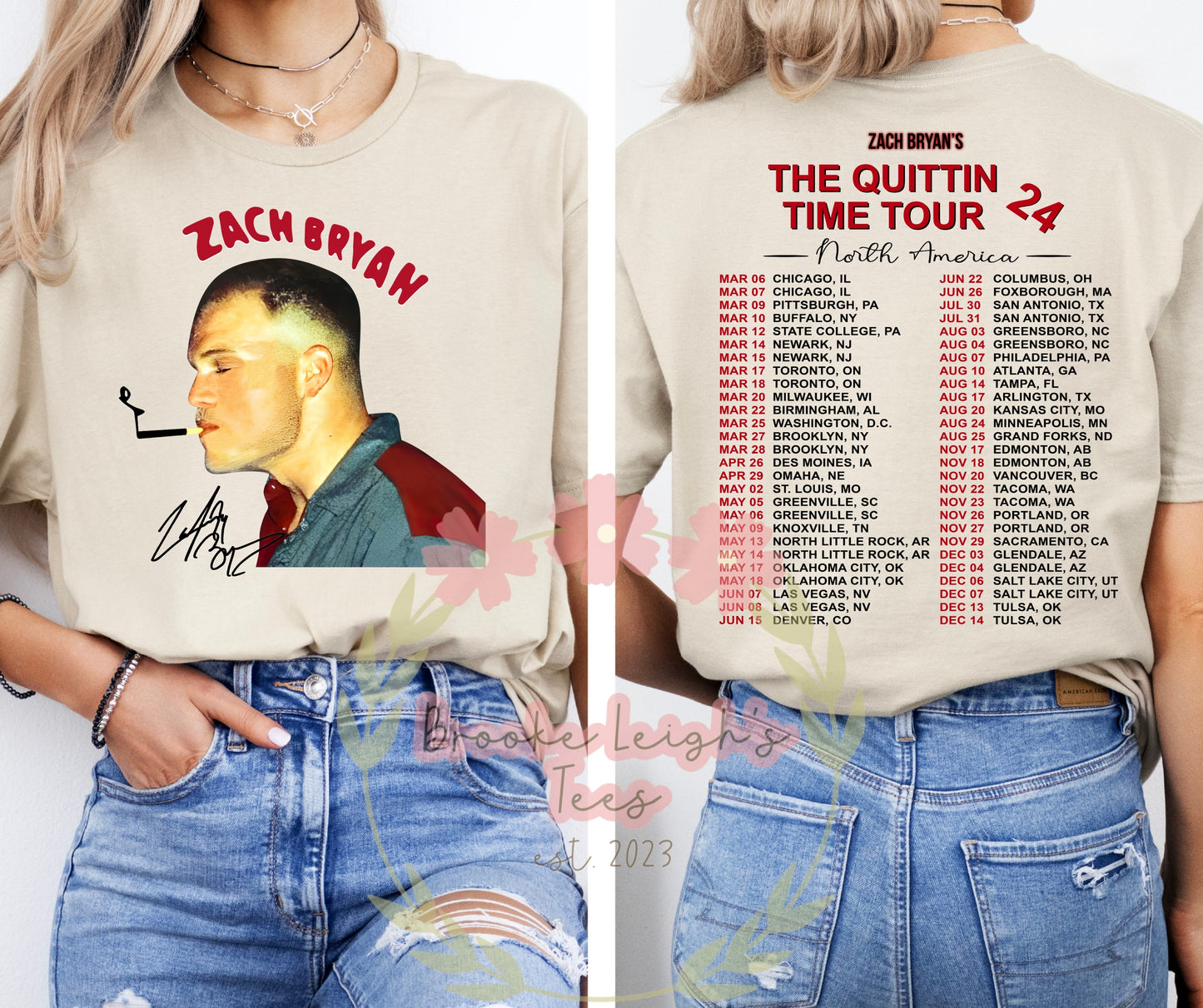 The Quittin Time Tour (front & back)