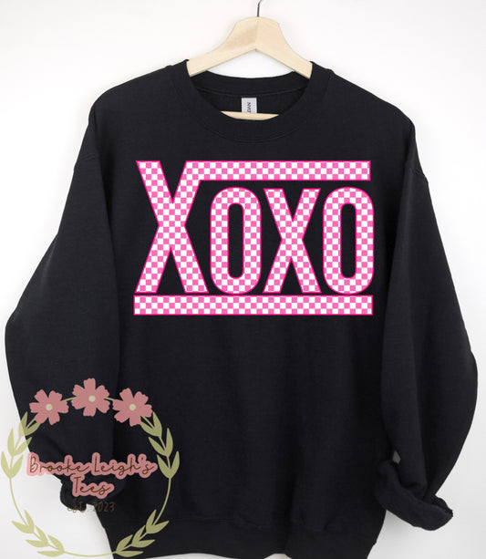 Xoxo Checkered Print