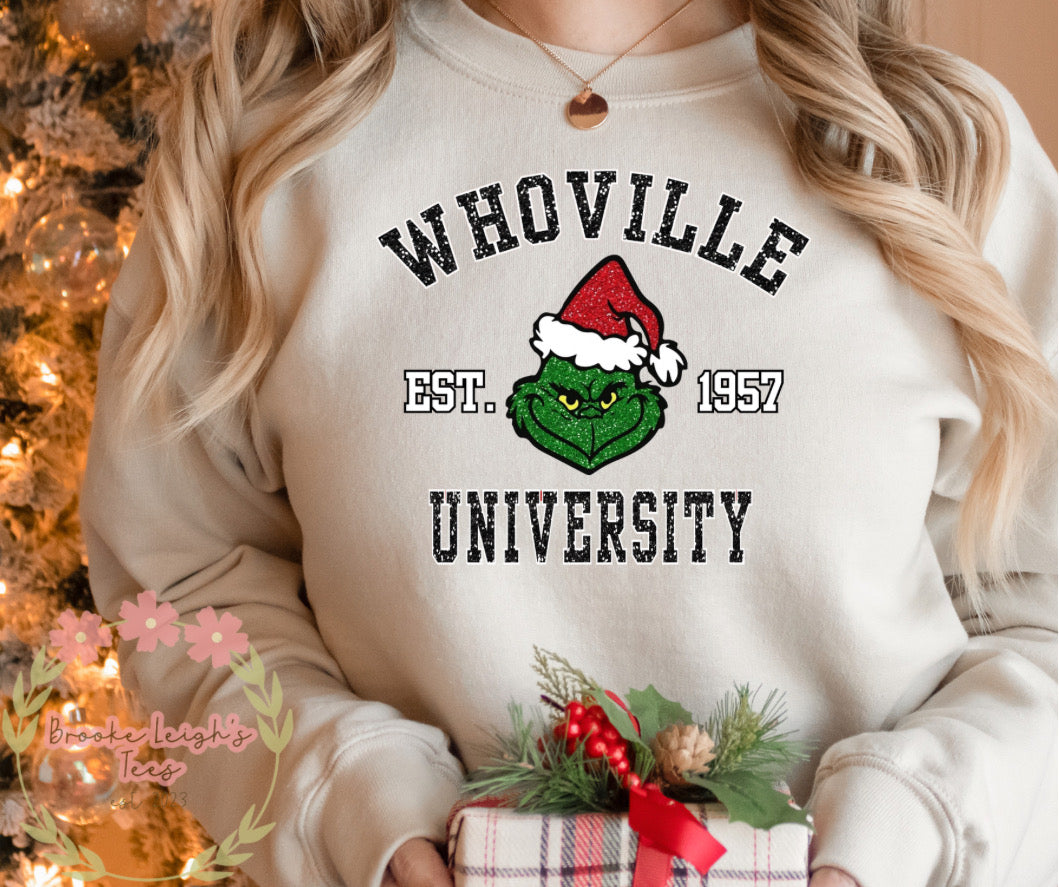 Whoville University Faux Glitter