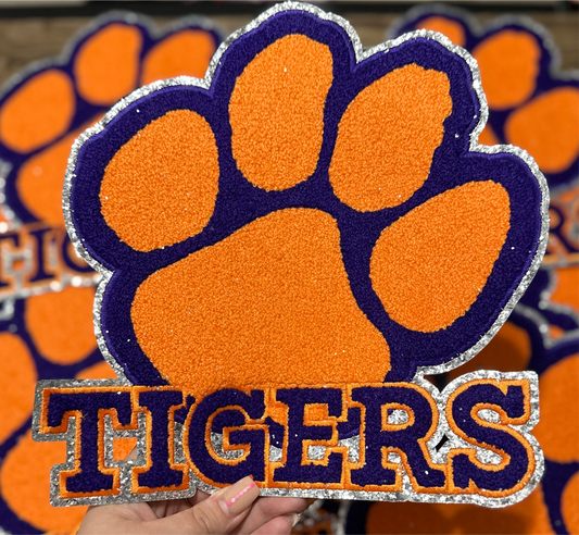 Clemson Tigers Chenille Patch 10”