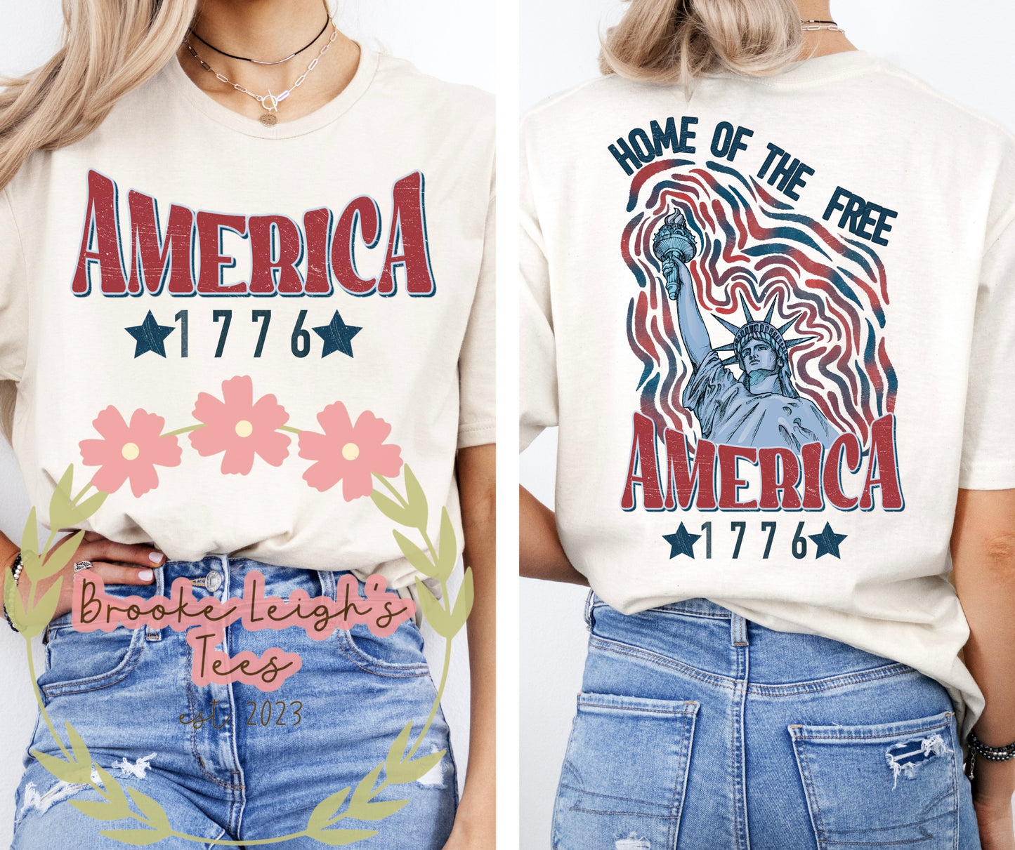 Home Of The Free (front & back) Adult