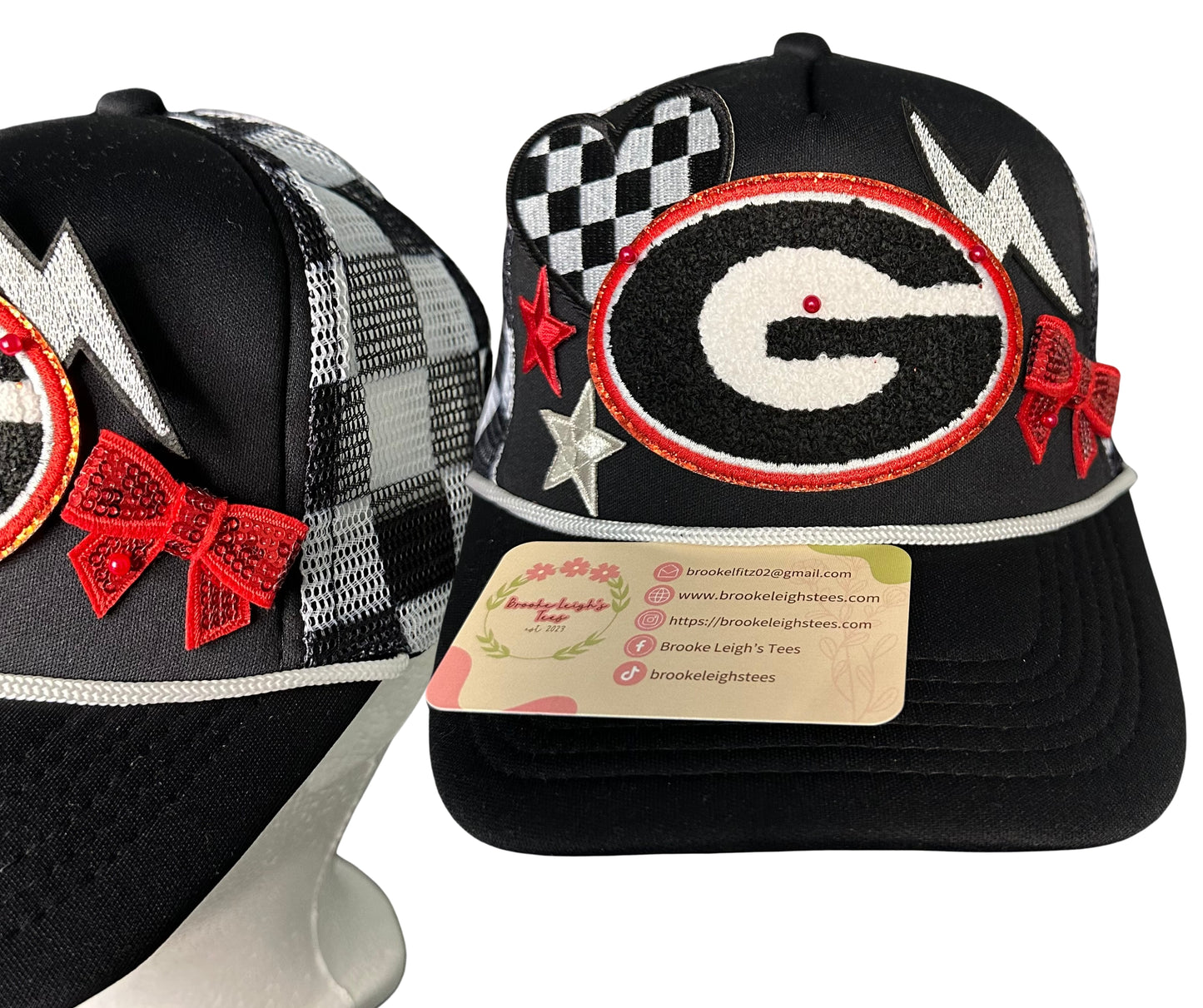 Georgia Bulldogs Checkered Trucker Hat