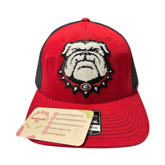 Men’s Bulldog Richardson Hat (black & red)