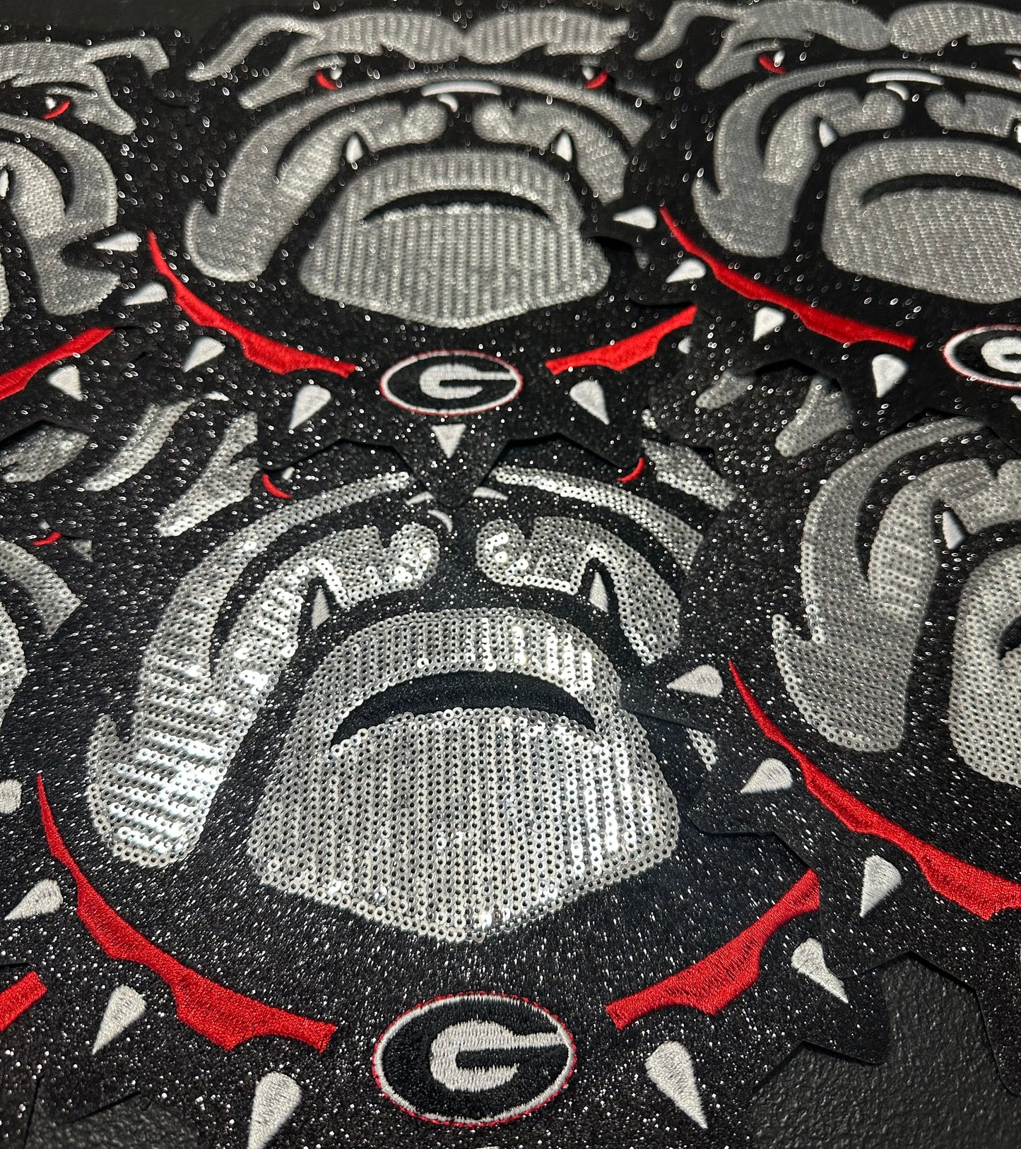 IMPERFECT Georgia Bulldog Sequin Patch