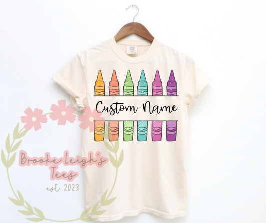 Custom Bright Colored Crayons Toddler