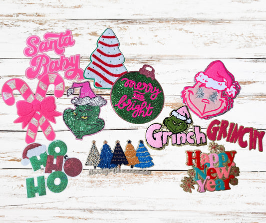 27 Christmas/New Years Patches